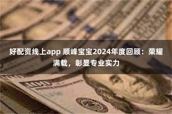 好配资线上app 顺峰宝宝2024年度回顾：荣耀满载，彰显专业实力